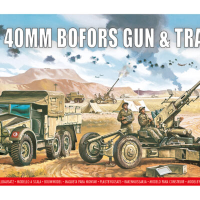 1:76 scale Airfix Bofors 40mm Gun & Tractor Model Kit