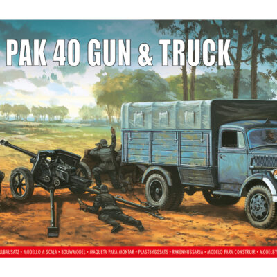 1:76 scale Airfix Pak 40 Gun & Tractor Model Kit