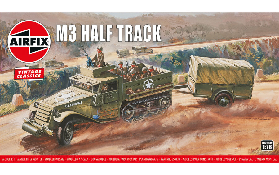 1:76 Scale Airfix M3 Half-Track Model Kit