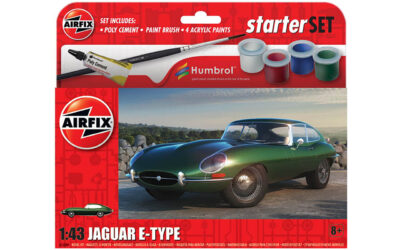 1:43 Scale Airfix Starter Set - Jaguar E-Type