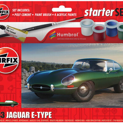 1:43 Scale Airfix Starter Set - Jaguar E-Type