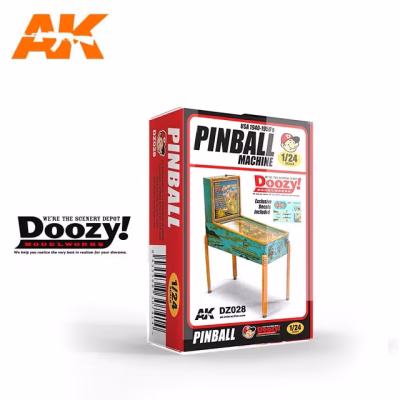 1:24 Scale AK Interactive: USA 1940-1950's Pinball Machine Model Kit