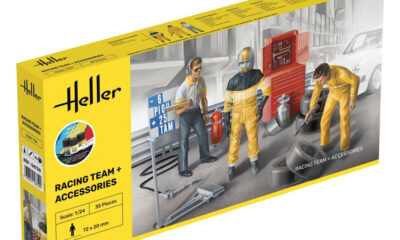 1:24 Scale Heller STARTER KIT - Racing Team Figures Model kit