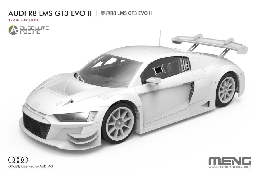 1:24 Scale Meng Audi R8 LMS GT3 EVO II  Model Kit - Image 9