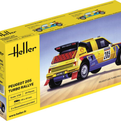 1:43 Scale Heller Peugeot 205 Turbo Rallye Model Kit