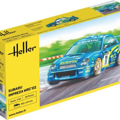 1:43 Scale Heller Impreza WRC'02 Model Kit