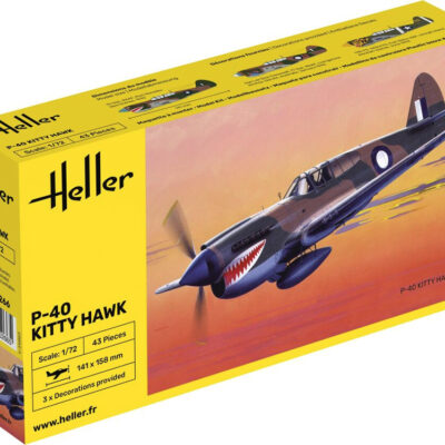 1:72 scale Heller P-40 Kitty Hawk Model Kit