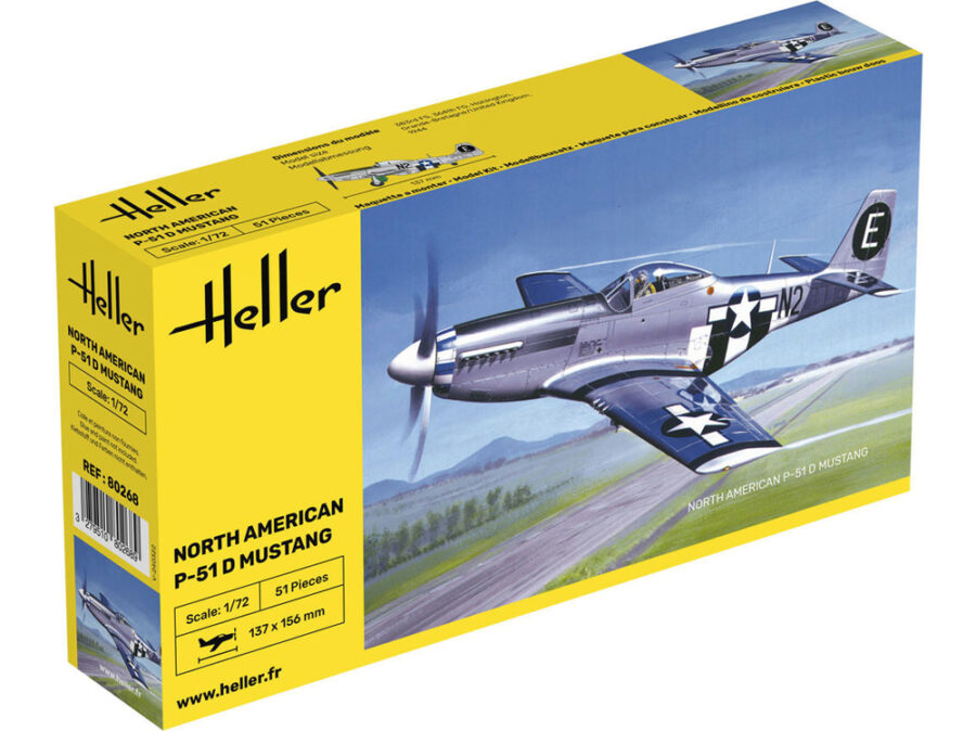 1:72 Scale Heller P-51 Mustang Model Kit
