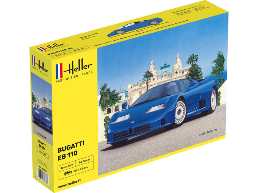 1:24 Scale Heller Bugatti EB 110 Model Kit