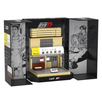 1:35 scale CaDA Initial-D Tofu Shop Diorama Brick Kit