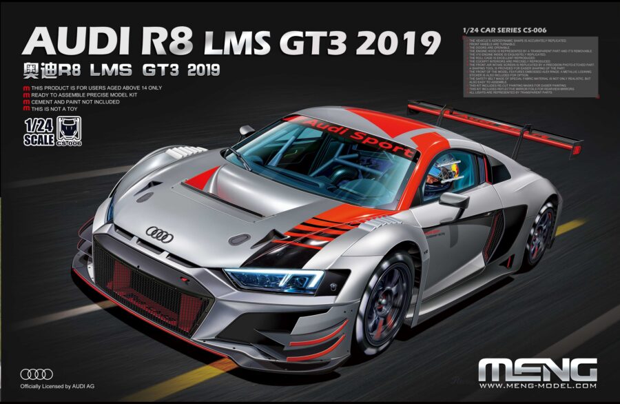 1:24 Scale Meng Audi R8 LMS GT3 2019  Model Kit