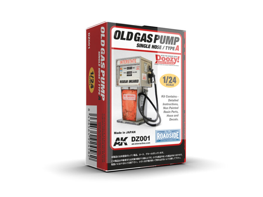 1:24 Scale AK Interactive: Old Gas Pump Single Nose Type A Model Kit