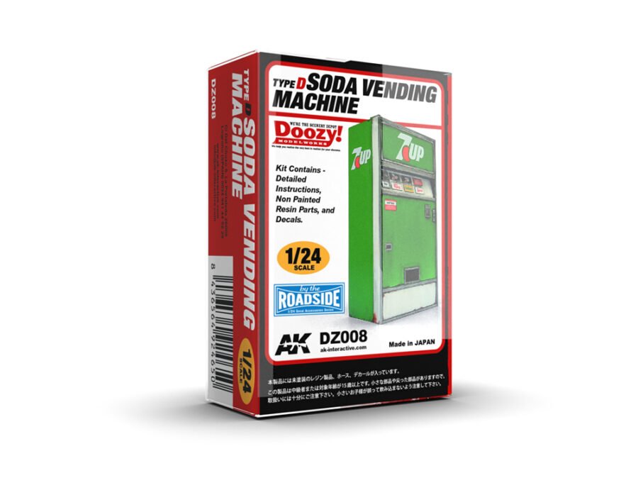 1:24 Scale AK Interactive: SODA VENDING MACHINE / TYPE D Model Kit