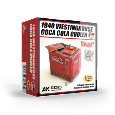 1:24 Scale AK Interactive: 1940 Westinghouse Coca-Cola Cooler Model Kit