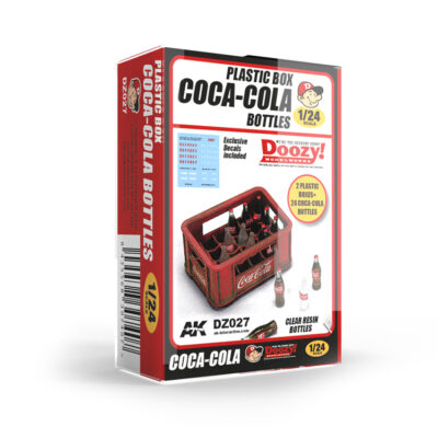 1:24 Scale AK Interactive: 1940-1980's Coca-Cola Bottles Model kit