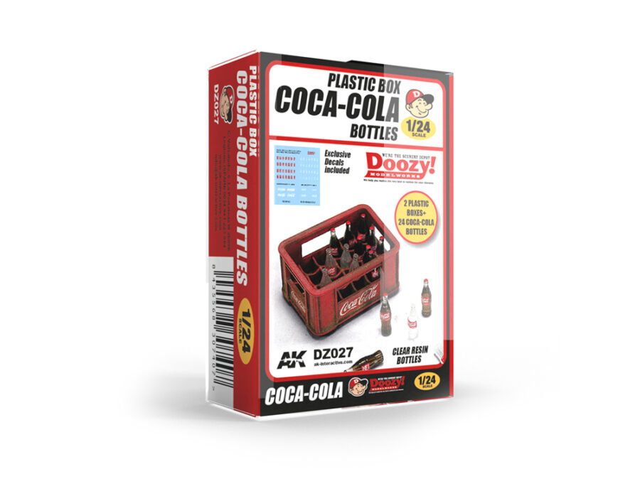 1:24 Scale AK Interactive: 1940-1980's Coca-Cola Bottles Model kit