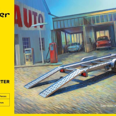 1:24 scale Heller Car Transporter Trailer Model Kit