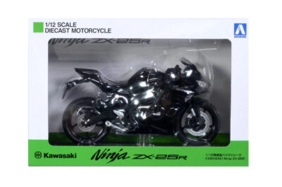 1:12 Scale Aoshima Kawasaki Ninja ZX-25R (Metallic Spark Black) Diecast Model