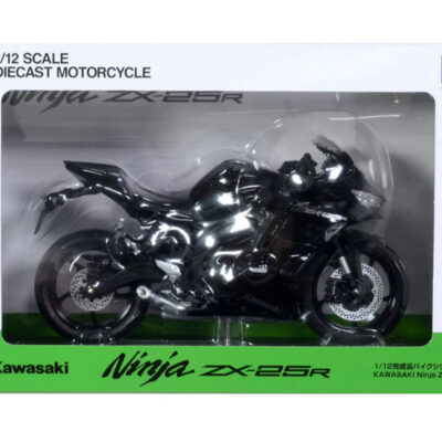 1:12 scale Aoshima Kawasaki Ninja ZX-25R (Metallic Spark Black) Diecast Model