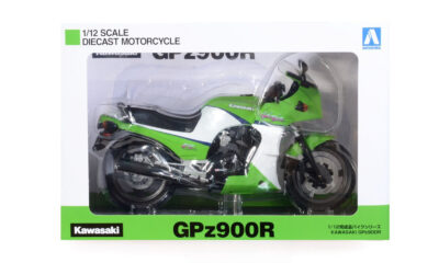 1:12 Scale Aoshima Kawasaki GPz900R (Lime Green) Diecast Model