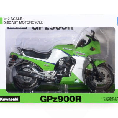 1:12 scale Aoshima Kawasaki GPz900R (Lime Green) Diecast Model
