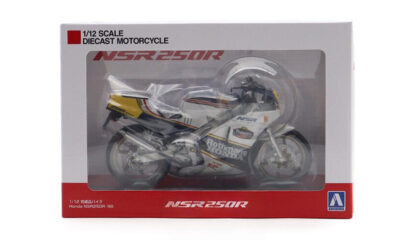 1:12 Scale Aoshima Honda NSR250R '88 (Seychelles Night Blue/White) Diecast Model