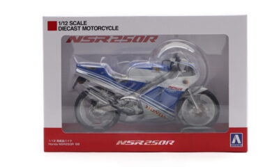 1:12 Scale Aoshima Honda NSR250R '88 (Terra Blue/White Ross) Diecast Model
