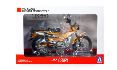 1:12 Scale Aoshima Honda CT125 Hunter Cub (Turmeric Yellow) Diecast Model
