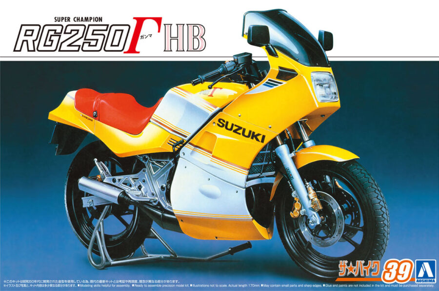 1:12 Scale Aoshima Suzuki GJ21A RG250 HBΓ '84 Model Kit