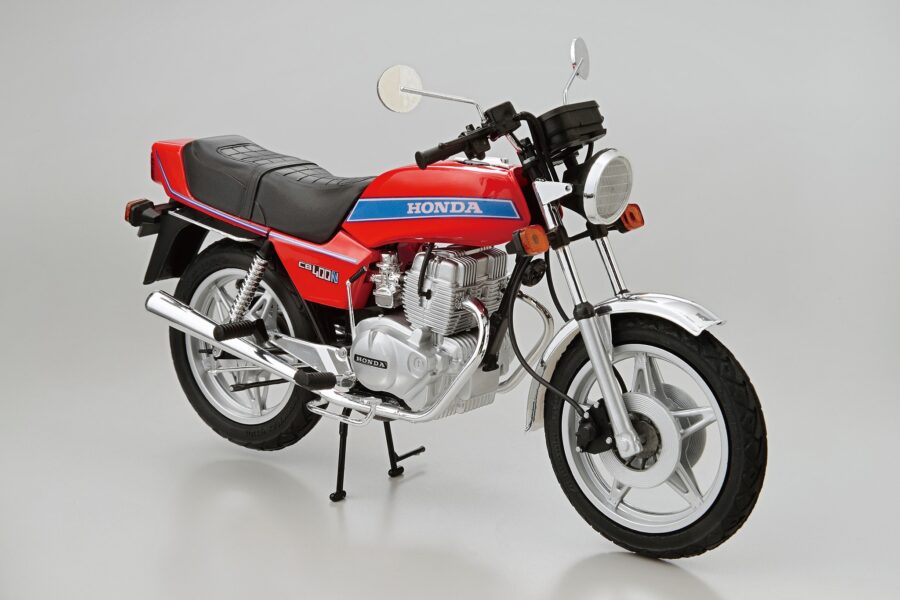 1:12 Scale Aoshima Honda CB400N Hawk-Ⅲ '78 Model Kit - Image 2
