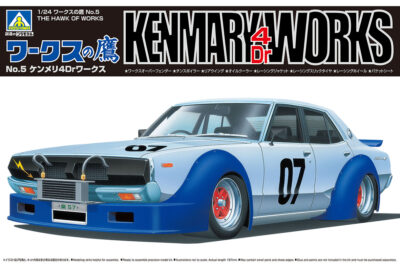 1:24 Scale Aoshima Kenmary 4Dr Hawk Of Works Car Model Kit