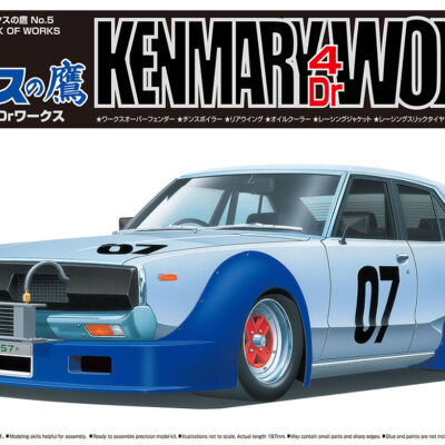 1:24 Scale Aoshima Kenmary 4Dr Hawk Of Works Car Model Kit