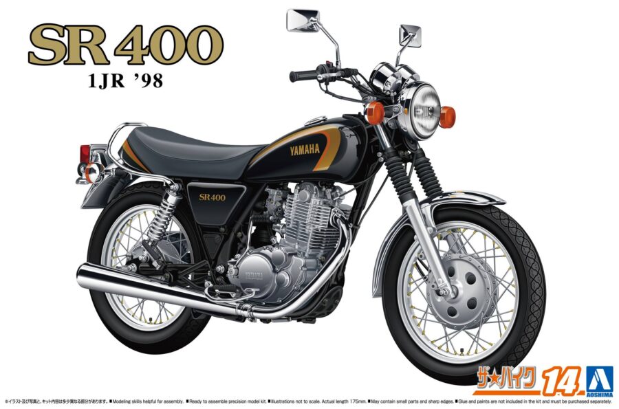 1:12 Scale Aoshima Yamaha 1JR SR400 '98 Model Kit