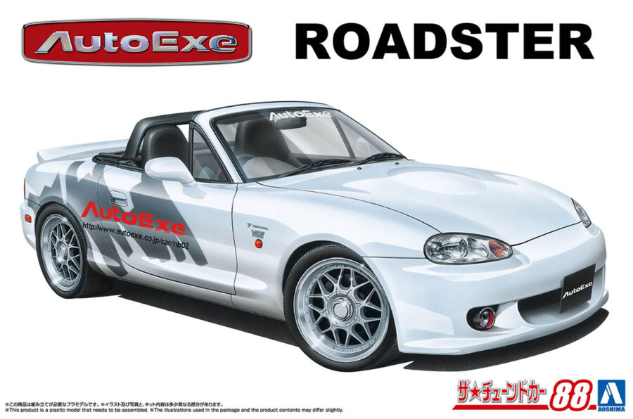 1:24 Scale Aoshima Mazda Auto Exe NB8C Roadster '99 Model Kit