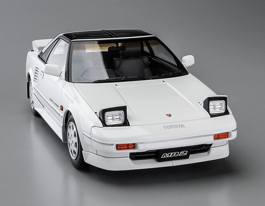 1:24 Scale Hasegawa Toyota MR2 (AW11) Late G-Limited Super Charger (T Bar Roof) Model Kit - Image 5