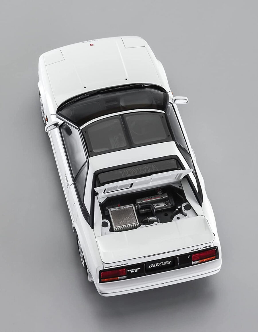 1:24 Scale Hasegawa Toyota MR2 (AW11) Late G-Limited Super Charger (T Bar Roof) Model Kit - Image 6