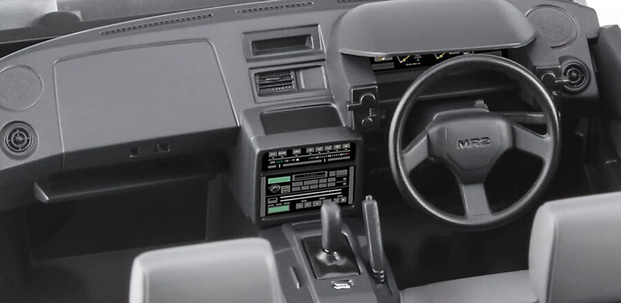 1:24 Scale Hasegawa Toyota MR2 (AW11) Late G-Limited Super Charger (T Bar Roof) Model Kit - Image 7