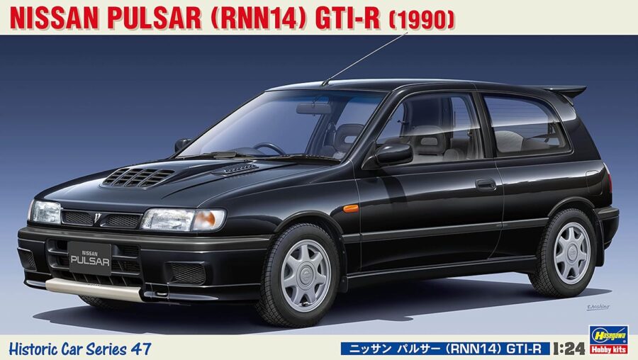 1:24 Scale Hasegawa Nissan Pulsar (RNN14) GTI-R (1990) Model Kit