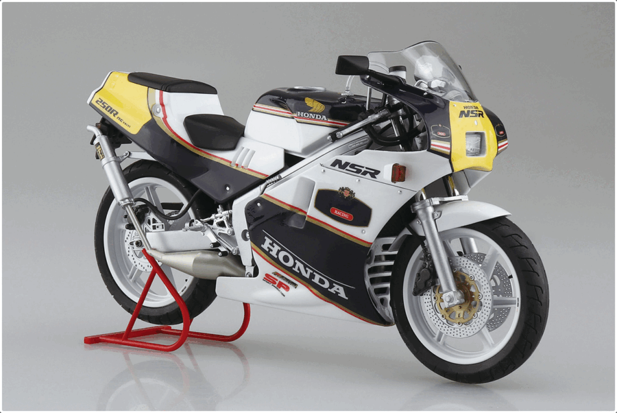 1:12 Scale Aoshima Honda MC18 NSR250R SP Custom '88 Model Kit - Image 2