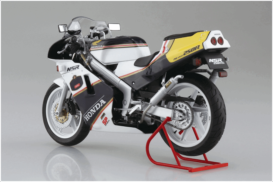 1:12 Scale Aoshima Honda MC18 NSR250R SP Custom '88 Model Kit - Image 3