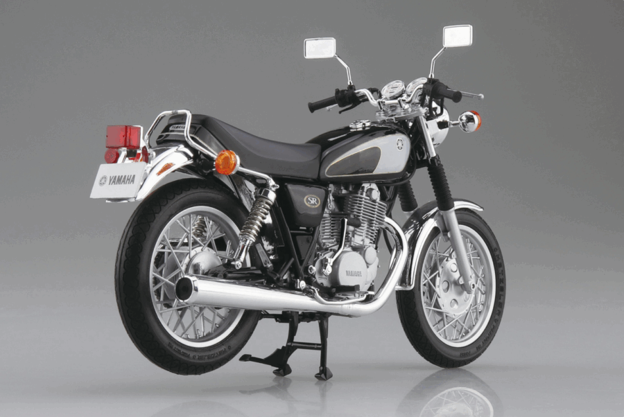 1:12 Scale Aoshima Yamaha 1JR SR400/ 1JN SR500 '96 Model Kit - Image 3