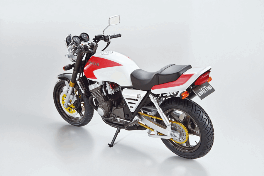 1:12 Scale Aoshima Honda NC31 CB400 Super Four '92 With Custom Parts Model Kit - Image 3