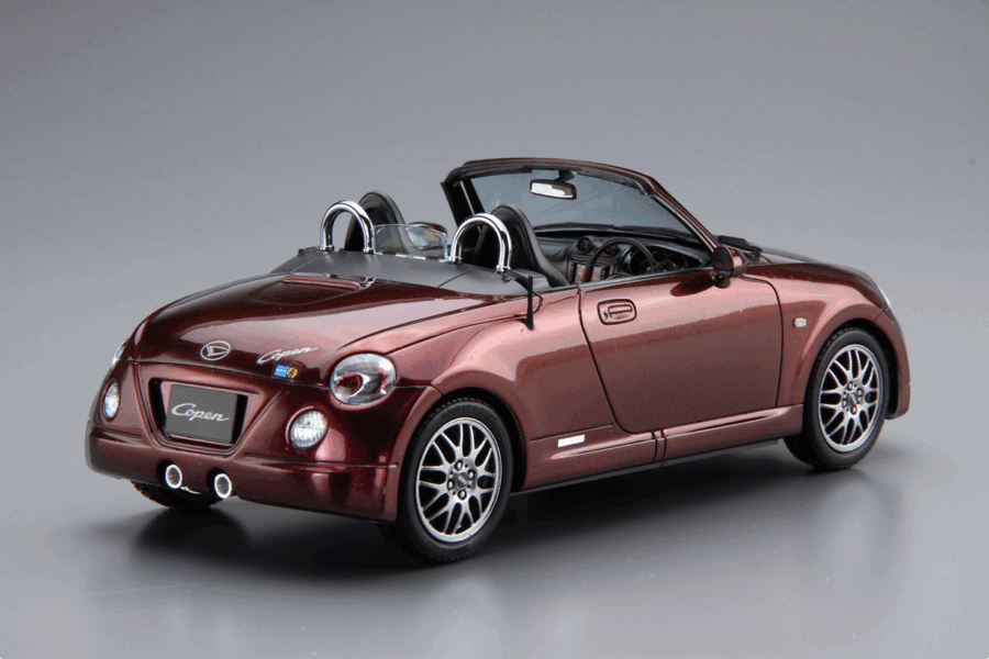 1:24 Scale Aoshima Daihatsu L880K Copen Ultimate Edition '06 Model Kit - Image 3