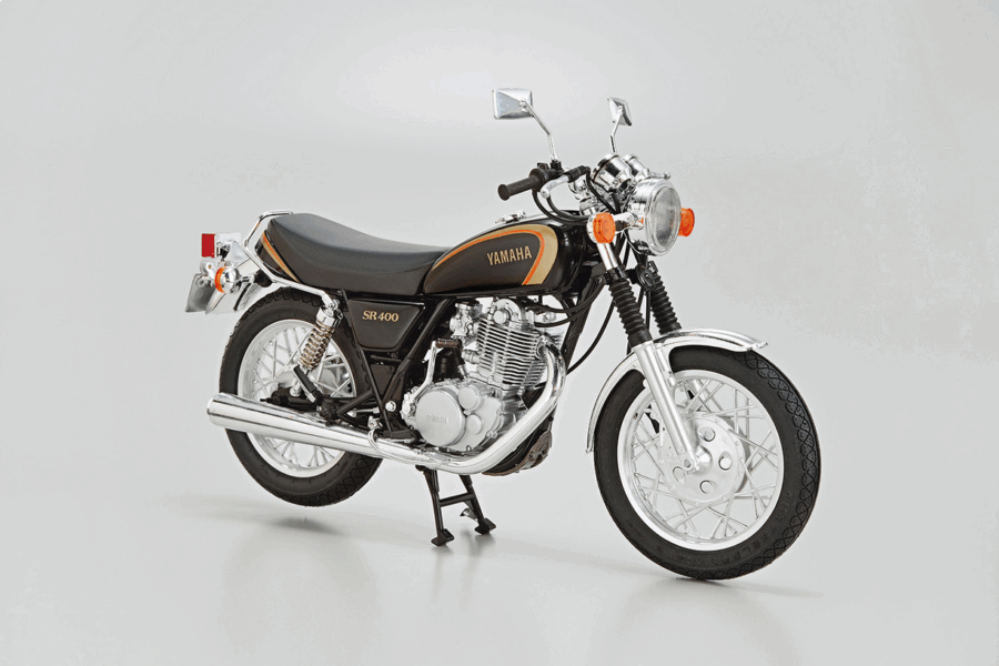 1:12 Scale Aoshima Yamaha 1JR SR400 '98 Model Kit - Image 2