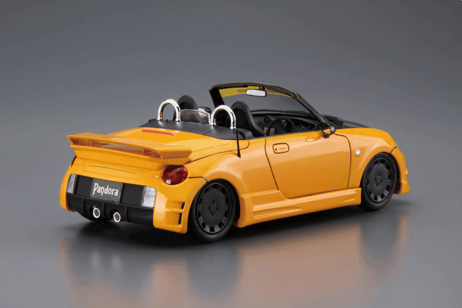 1:24 Scale Aoshima Daihatsu Pandora Andora Type887 Evo Ⅱ L880K Copen '02 Model Kit - Image 3