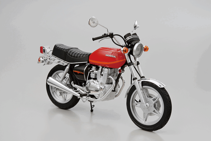 1:12 Scale Aoshima Honda CB400T Hawk-II '78 Model Kit - Image 2