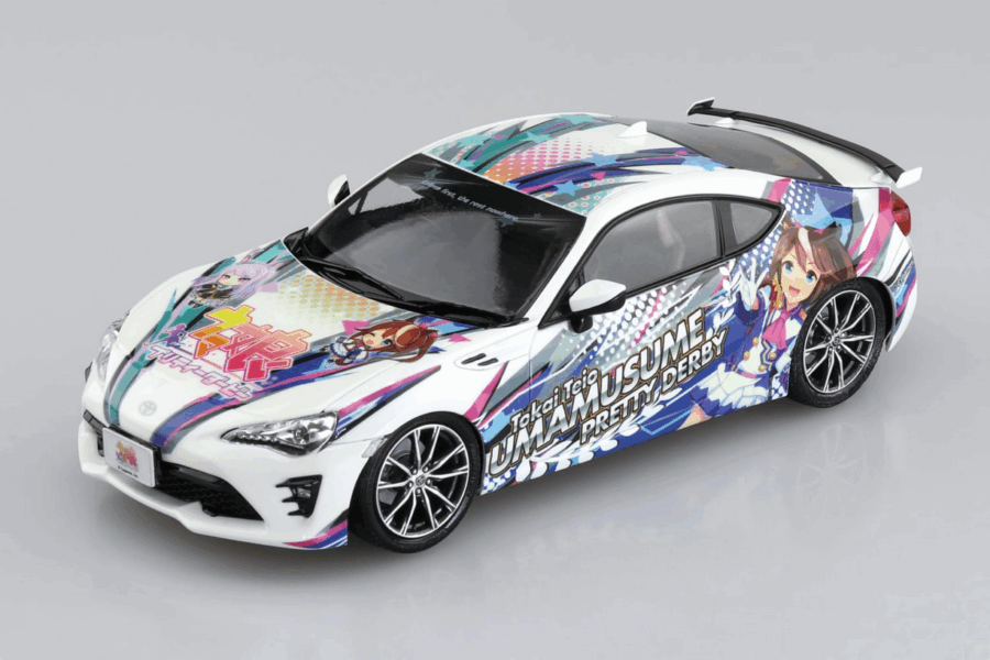 1:24 Scale Aoshima Uma Musume Pretty Derby ZN6 Toyota86 '16 Model Kit - Image 2