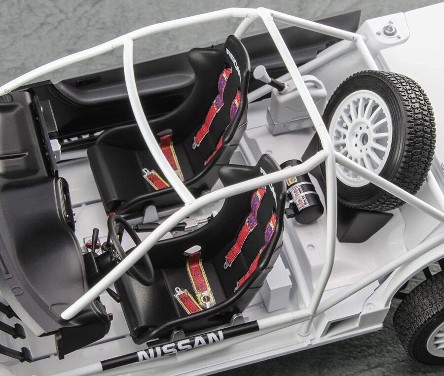 1:24 Scale Hasegawa Nissan Pulsar (RNN14) GTI-R 1991 Acropolis Rally Model Kit - Image 5