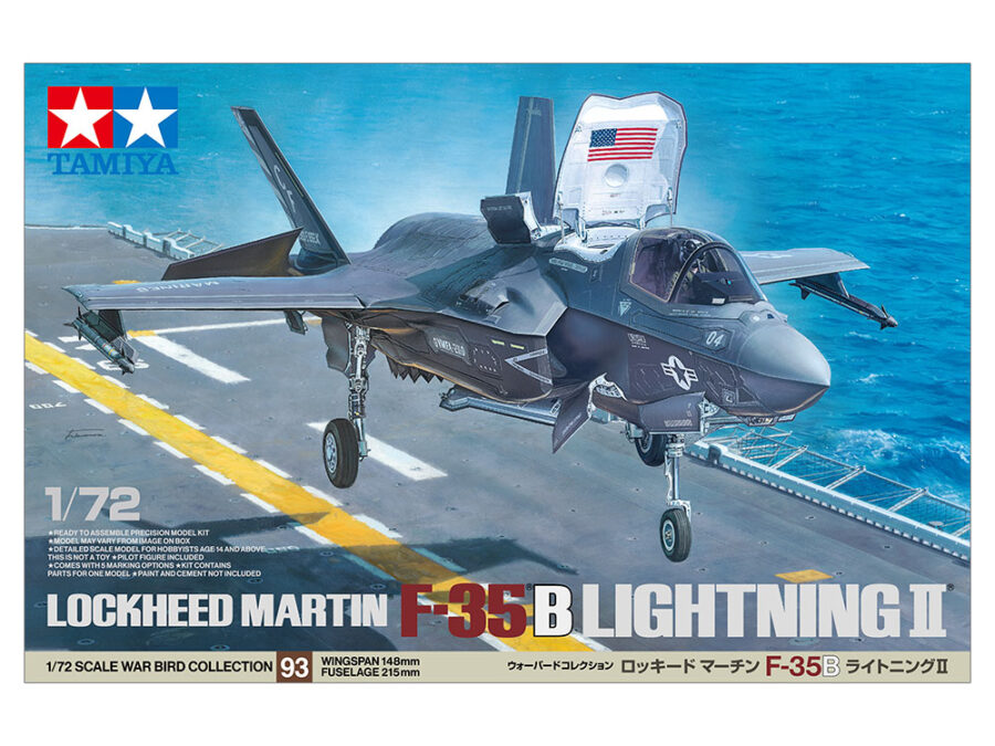 1:72 Scale Tamiya Lockheed Martin F-35 B Lightning II Model Kit