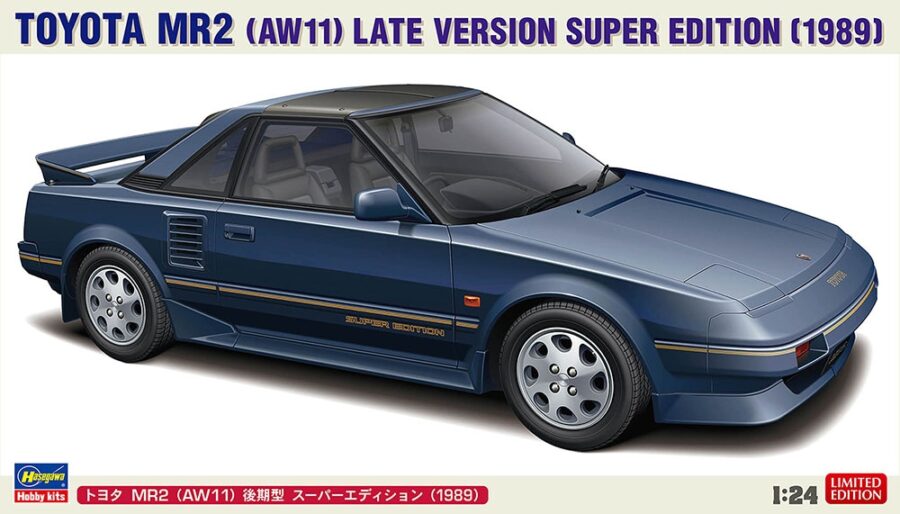 1:24 Scale Hasegawa Toyota MR2 (AW11) Late Version Super Edition (1989) Model Kit